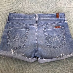 7 For All Mankind “A” Pocket Jean Shorts